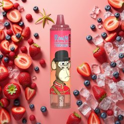 Fumot RandM Tornado 15000 Puffs 25ml 850mAh Mesh Énergie Rouge Glace