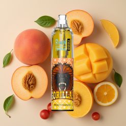 Fumot Tornado 7000 Puffs 14ML 850MAH Pêche Mangue Mesh Type-C RGB Air-Adjustable