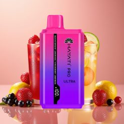 Hayati Pro Ultra 15000 Puffs Cassis Citronade Fraise Citronade 2×12ml 2% 49 Saveurs