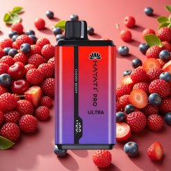 Hayati Pro Ultra 15000 Puffs Cerise Baies 2×12ml 2% 850mAh