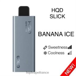 HQD Flavors Vape - HQD CUVIE SLICK 6000 bouffées glace à la banane D268420
