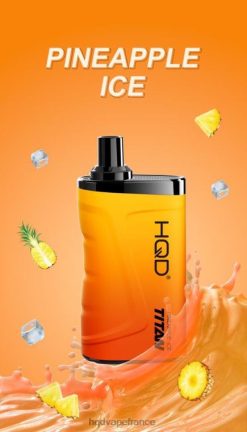 HQD Marseille - HQD TITAN 7000 bouffées glace à l'ananas D26843