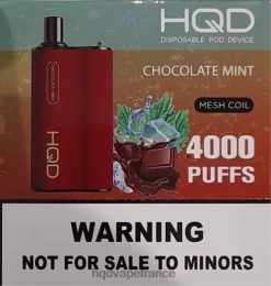 HQD Vape France - HQD BOX 4000 bouffées menthe chocolat D2684111