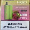 HQD Vape Review - HQD BOX 4000 bouffées grenade kiwi D268499