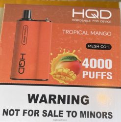 HQD Vape Review - HQD BOX 4000 bouffées mangue tropicale D268479