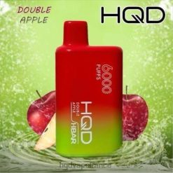 HQD Vape Review - HQD HBAR 6000 bouffées double pomme D268449