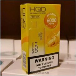 HQD Vape Store - HQD HBAR 6000 bouffées banane D268447