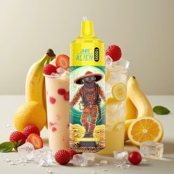JNR Alien 10000 Puffs Banane Glacée 850mAh 20ml Type-C LED RGB