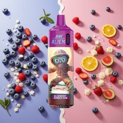 JNR Alien 10000 Puffs Bubble Gum Myrtille 850mAh 20ml Type-C LED RGB
