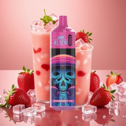 JNR Alien 10000 Puffs Fraise Glacée 850mAh 20ml Type-C LED RGB