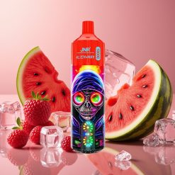 JNR Alien Max 18000 Puffs Écran LED Intelligent, Double Mesh Coil, 28ml, Type-C, Framboise Pastèque Glacée