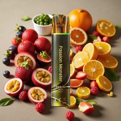 JNR Black&Golden 800 Puffs 550mAh 2ml TPD Passion Monster