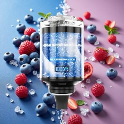 JNR Mega Shisha Hookah 100K Compatibilité Bureau 2200mAh Glace Myrtille