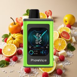 JNR PhoneVape 30000 bouffées Rechargeable Type-C Turbo Pomme Acidulée Glacée