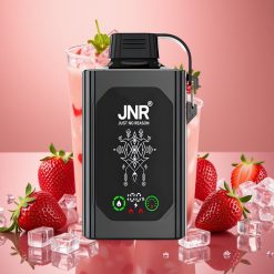 JNR Shisha Hookah Box 20500 Puffs Fraise Glacée - 25ml, Dual Mesh Coil, Type-C