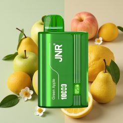 JNR Tank 10000 Puffs Pomme Verte Pêche Poire – 650mAh, 20ml, Dual Mesh